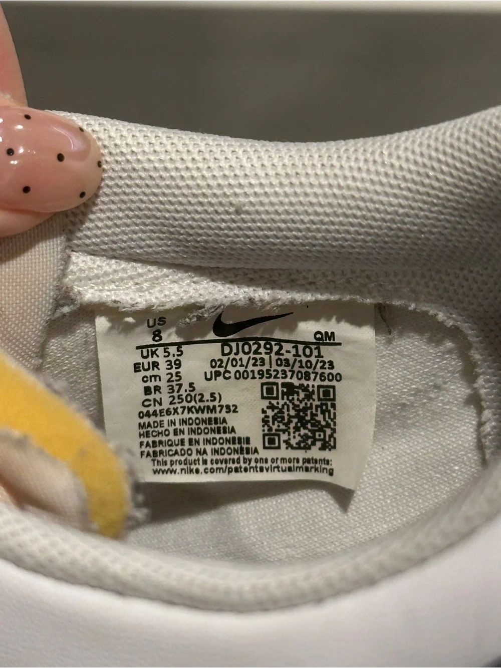 Nike Blazer Low '77 Vintage White Black